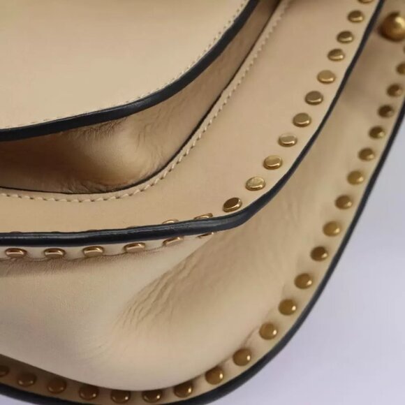 Chloe Sac Porte Shoulder Bag Leather Beige Auth am7635 - Picture 2 of 15